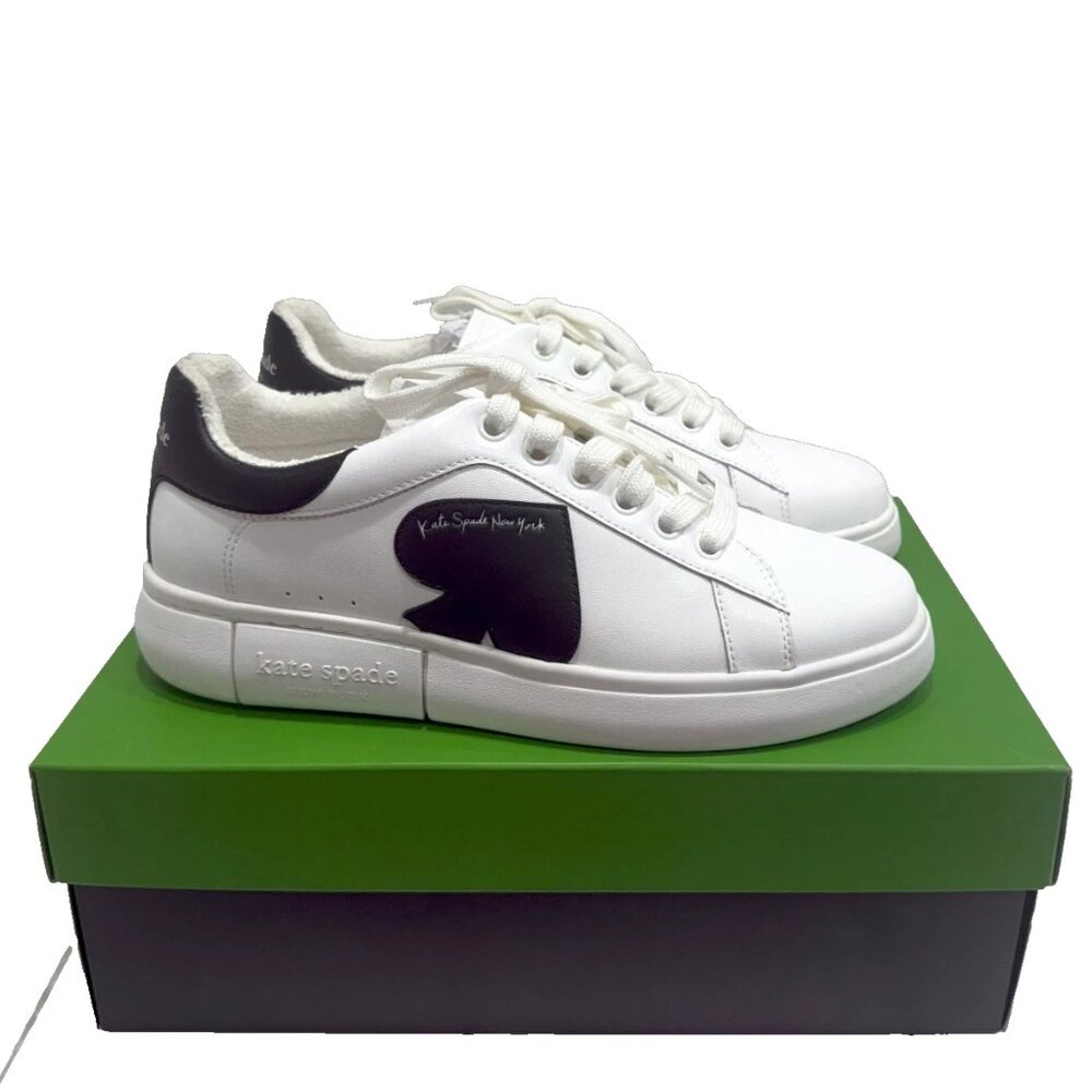 KATE SPADE "Charli" Nappa Lace Up Sneakers Sz 8.5B - Worn 1x